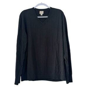 Club Monaco Men Recycled Cashmere Navy Blue Crewneck Sweater XL